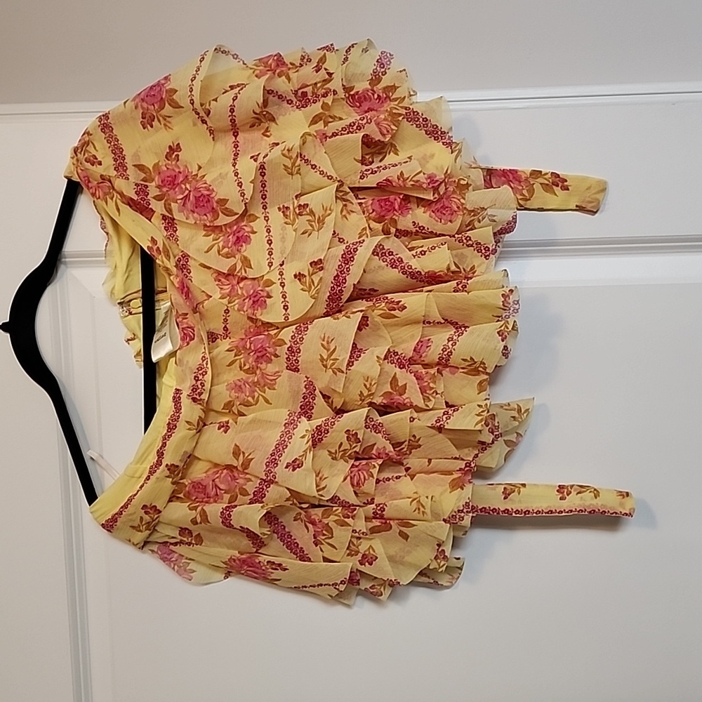 New without tag Free people floral yellow skort